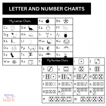Letter and Number Charts